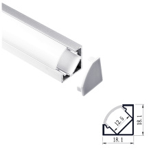 Perfiles de aluminio de la tira LED de la forma LED de 18x18 mm.